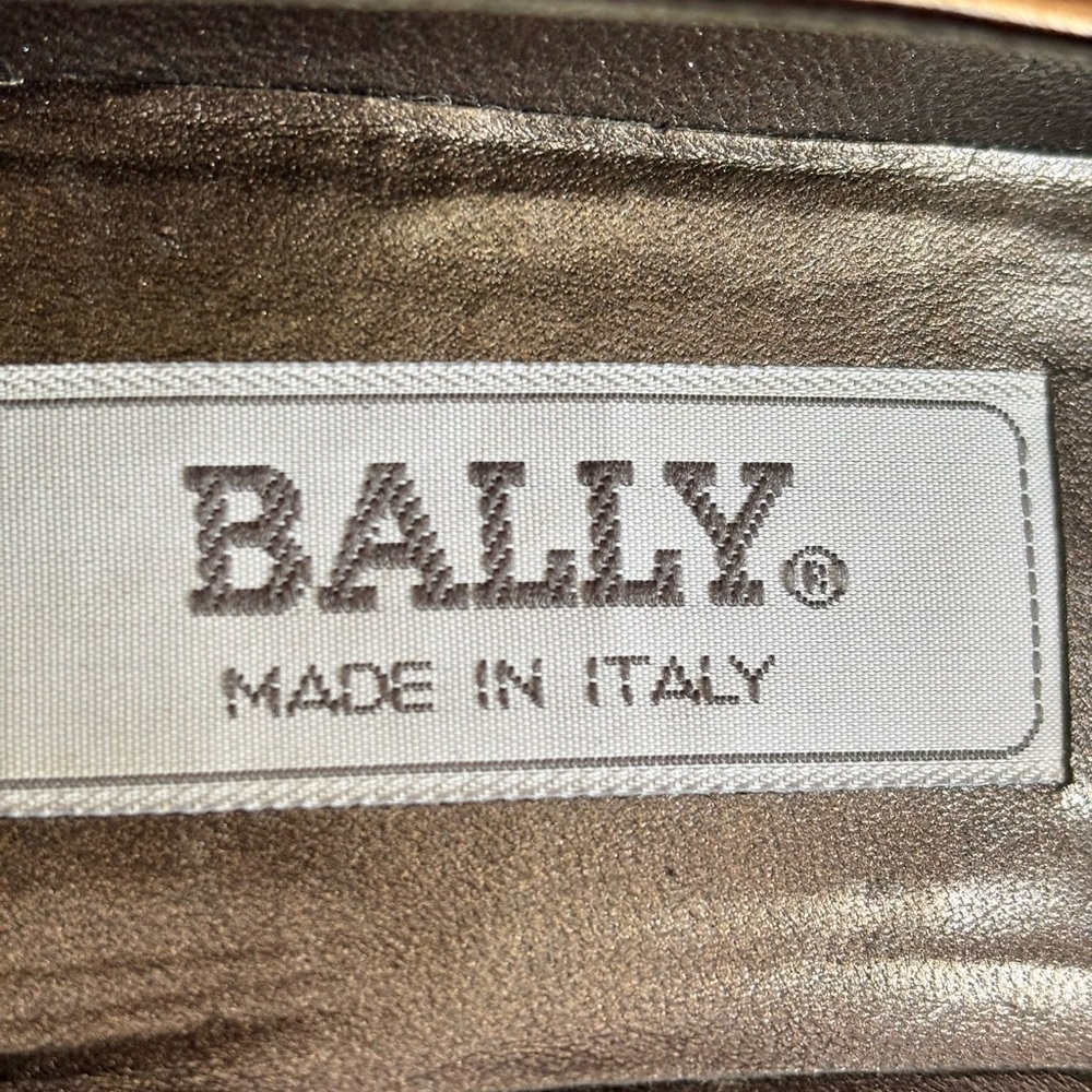 Bally Gold Brown Leather Kitten Heels EU 36 Italian Pumps - Picture 8 of 8